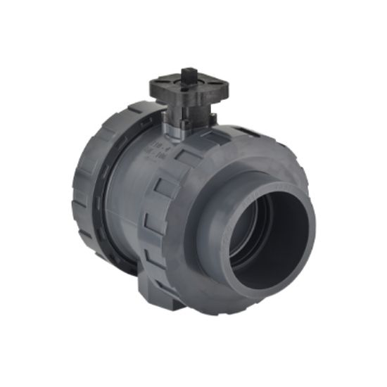 Picture of U-PVC ACTUATOR MOUNTABLE TRUE UNION BALL VALVE