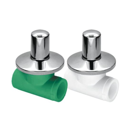 Picture of PP-R CHROME VALVE- PLASTIC ENCASTE