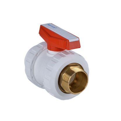 Picture of PP BALL VALVE ONE SIDE BRASS MALE THREADED