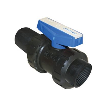 Picture of U-PVC TRUE UNION BALL VALVE FOR WATER ONE SIDE HDPE SOCKETED ONE SIDE FEMALE THREADED