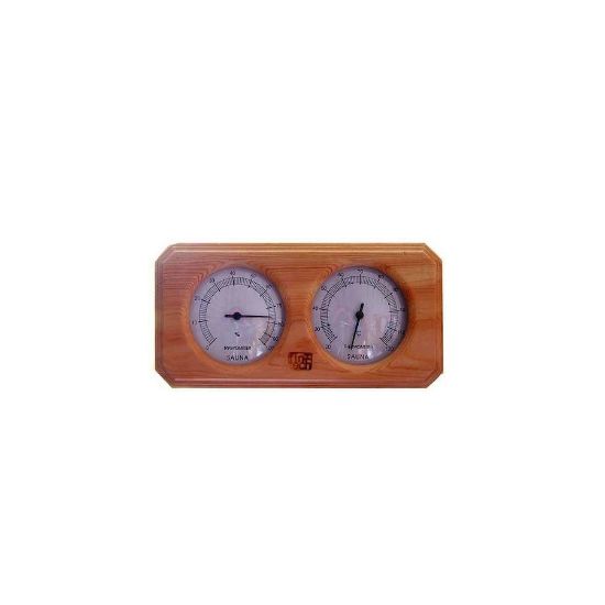 Picture of WOODEN SAUNA THERMOMETER HYGROMETER