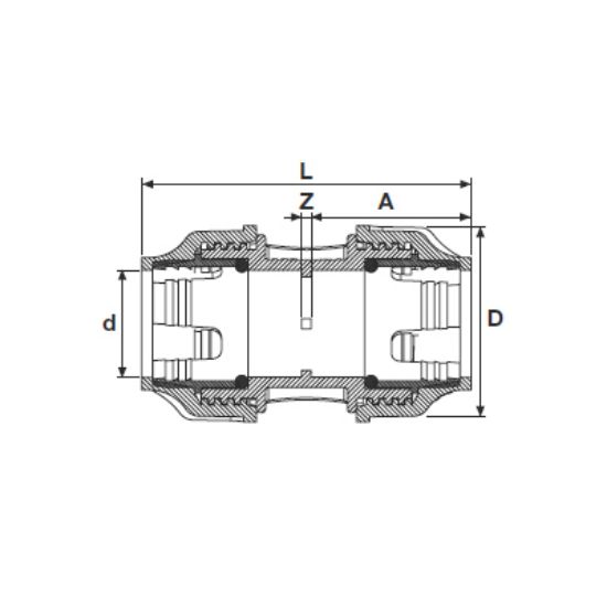 Picture of COUPLING BLUE LINE PN 16