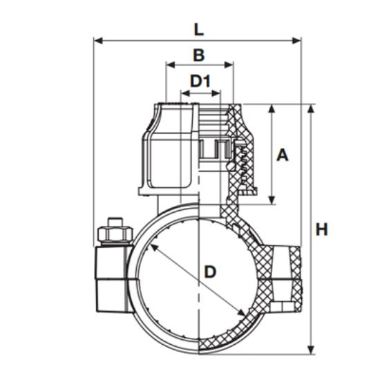 Picture of COUPLING OUTLET CAMP SADDLE