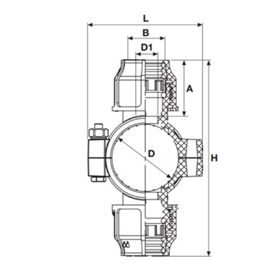 Picture of BOTH SIDES COUPLING OUTLET CLAMP SADDLE