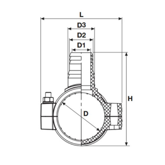 Picture of HOSE ADAPTOR OUTLET CLAMP SADDLE